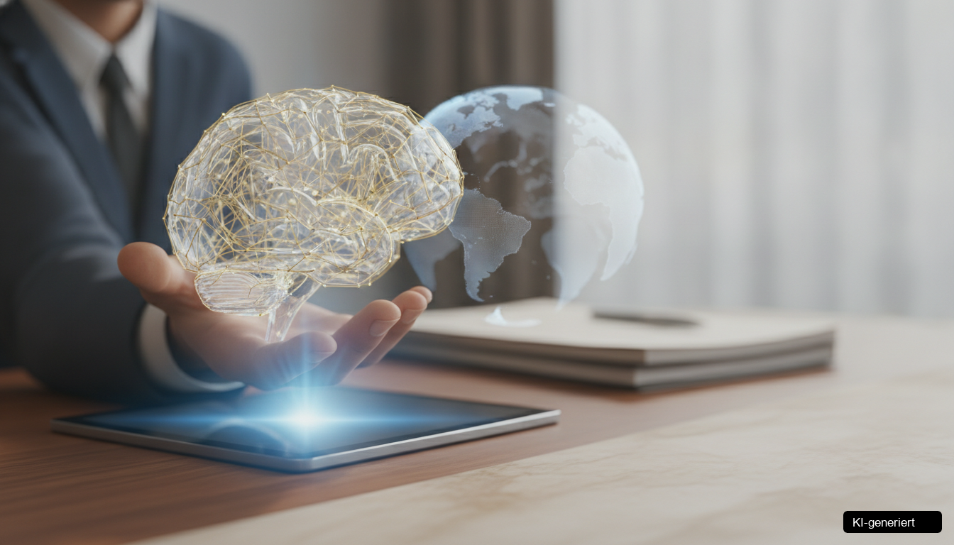 Diagramm zur Funktionsweise der AI Search Visibility Leadgenerierung mit KI-Antworten