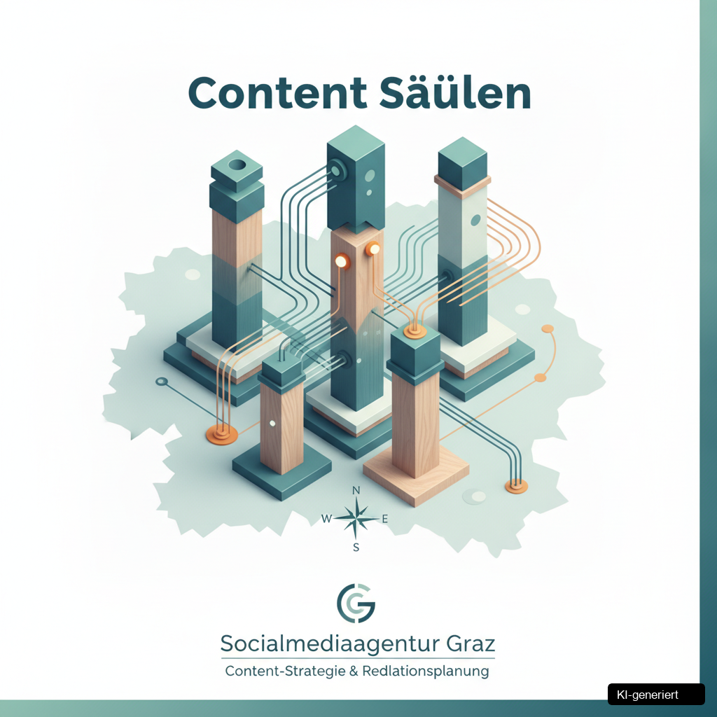 Content Säulen Social Media: Schluss mit dem Chaos – Deine einfache Social Media Strategie für mehr Reichweite in der Steiermark