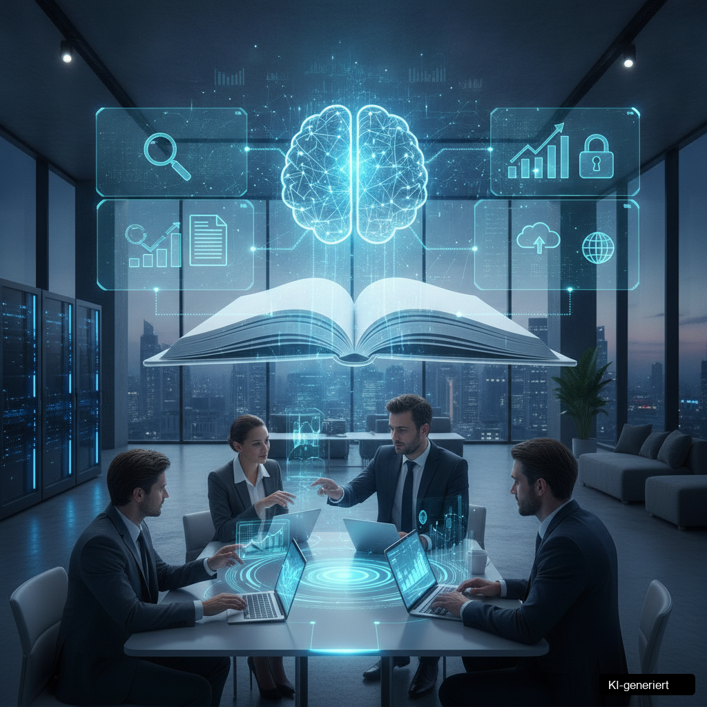 Infografik zum Thema internes Wissen digitalisieren: Internes Wissen digitalisieren: 25 % mehr Effizienz im Betrieb?
