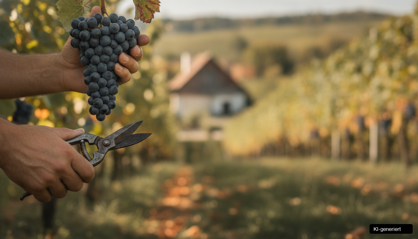Weingut mit Reben in der Südsteiermark, symbolisiert Marketing Winzer Wirt Handwerker Südsteiermark