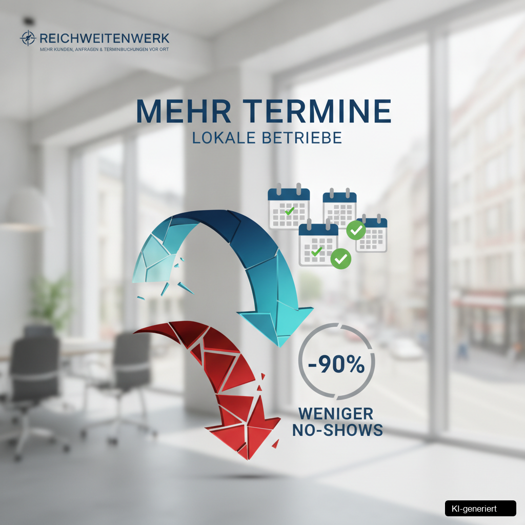 mehr termine lokale betriebe: 90% weniger No-Shows