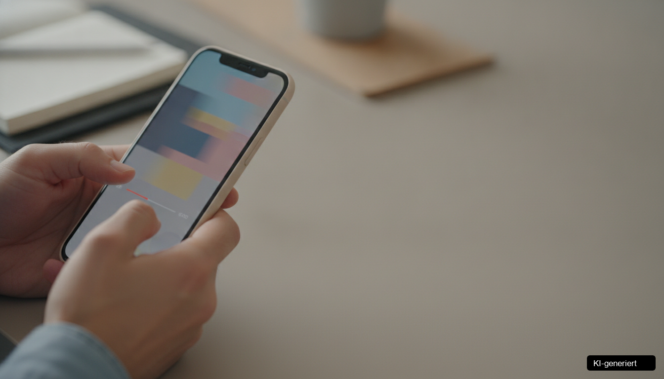 Ein Smartphone zeigt ein TikTok-Kurzvideo über einen lokalen Betrieb in der Steiermark, der regionale Produkte präsentiert.